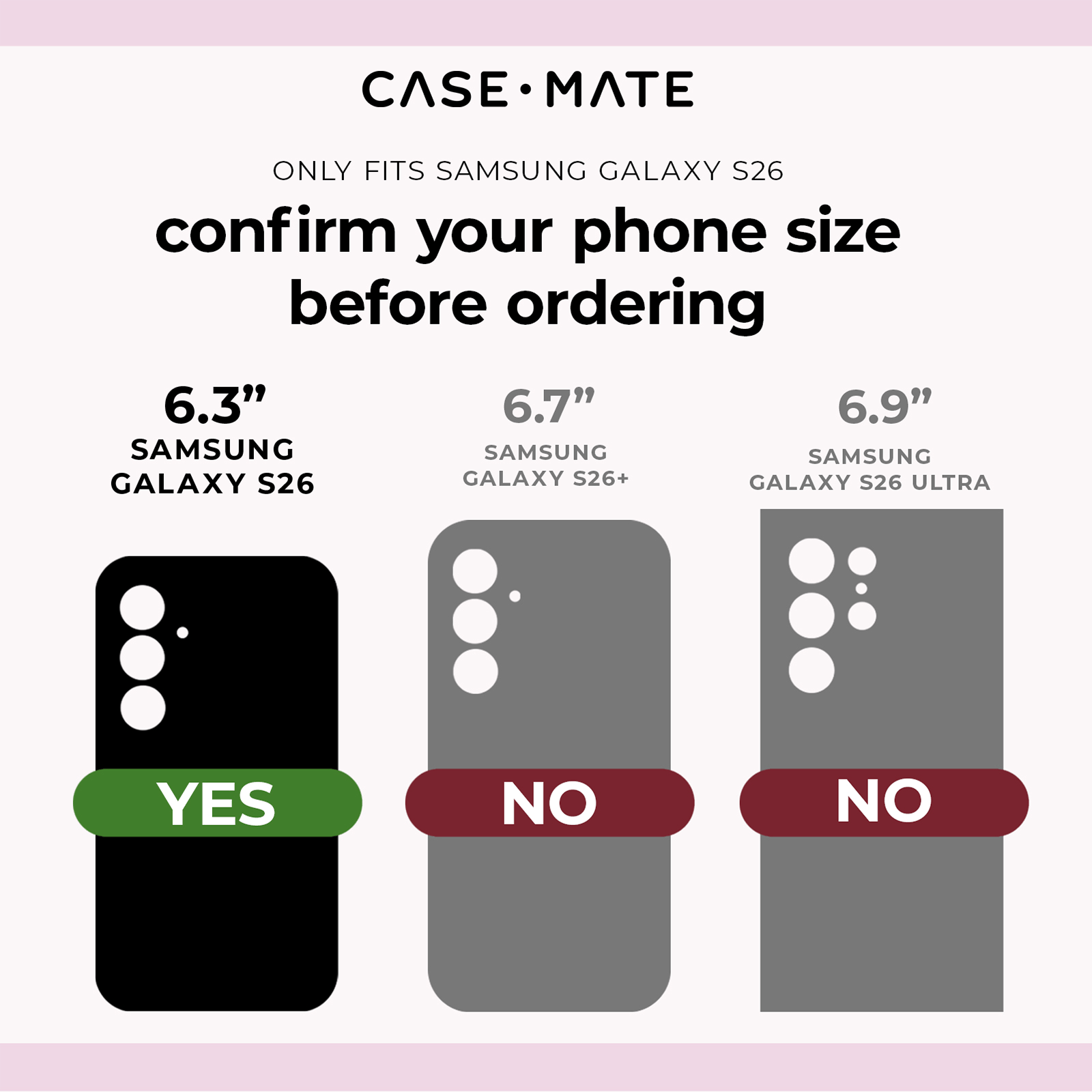 CASE-MATE Tough Black with Magnet coque Galaxy S26 noire