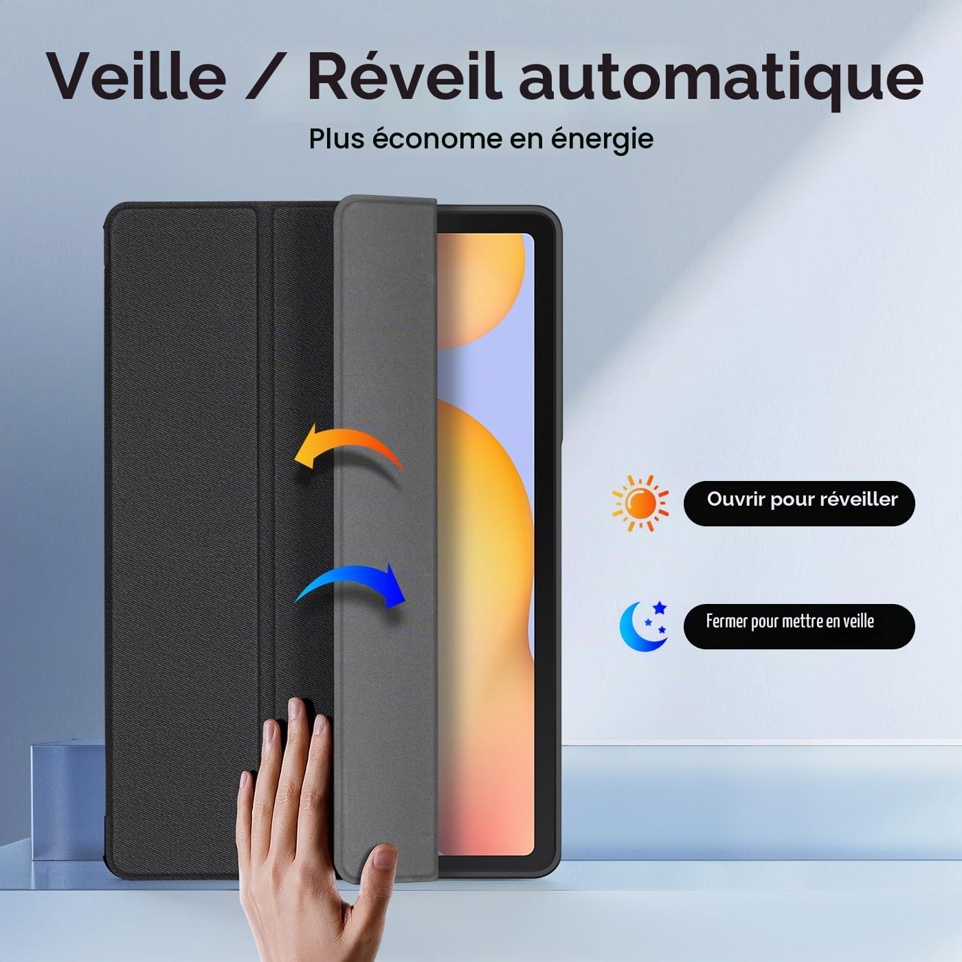 Dux Ducis Domo Series coque Samsung Galaxy Tab S6 Lite 10,4 pouces noire