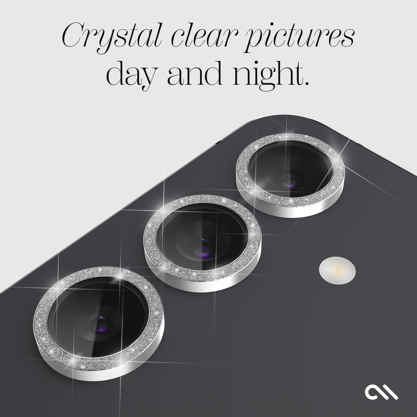 CASE-MATE Lens Protectors Twinkle Camera Lens Protector protection objectifs Galaxy S25 paillettes
