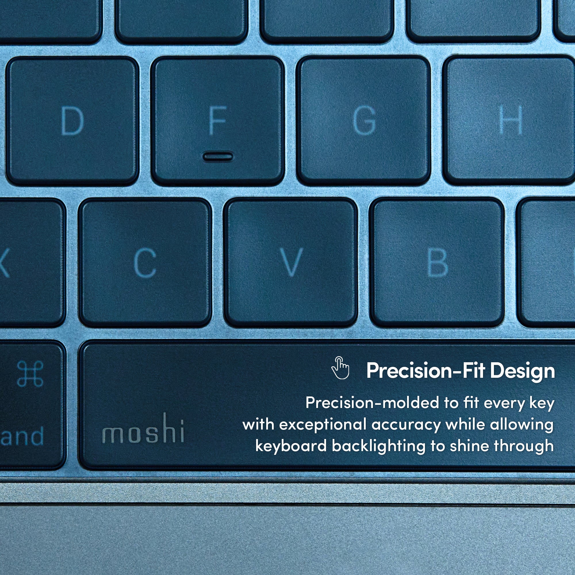 MOSHI Cases ClearGuard Keyboard Protector - Color Edition protection clavier Indigo lavable