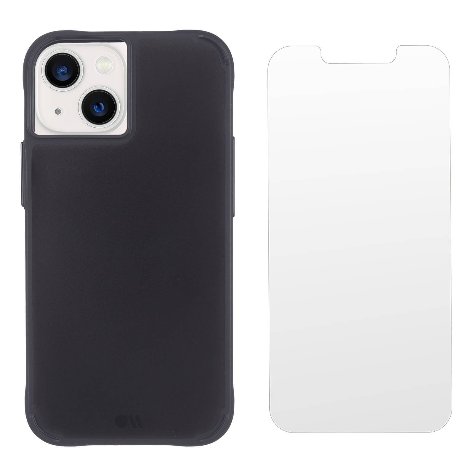 CASE-MATE Tough coque iPhone 13 noire avec protection écran antichoc