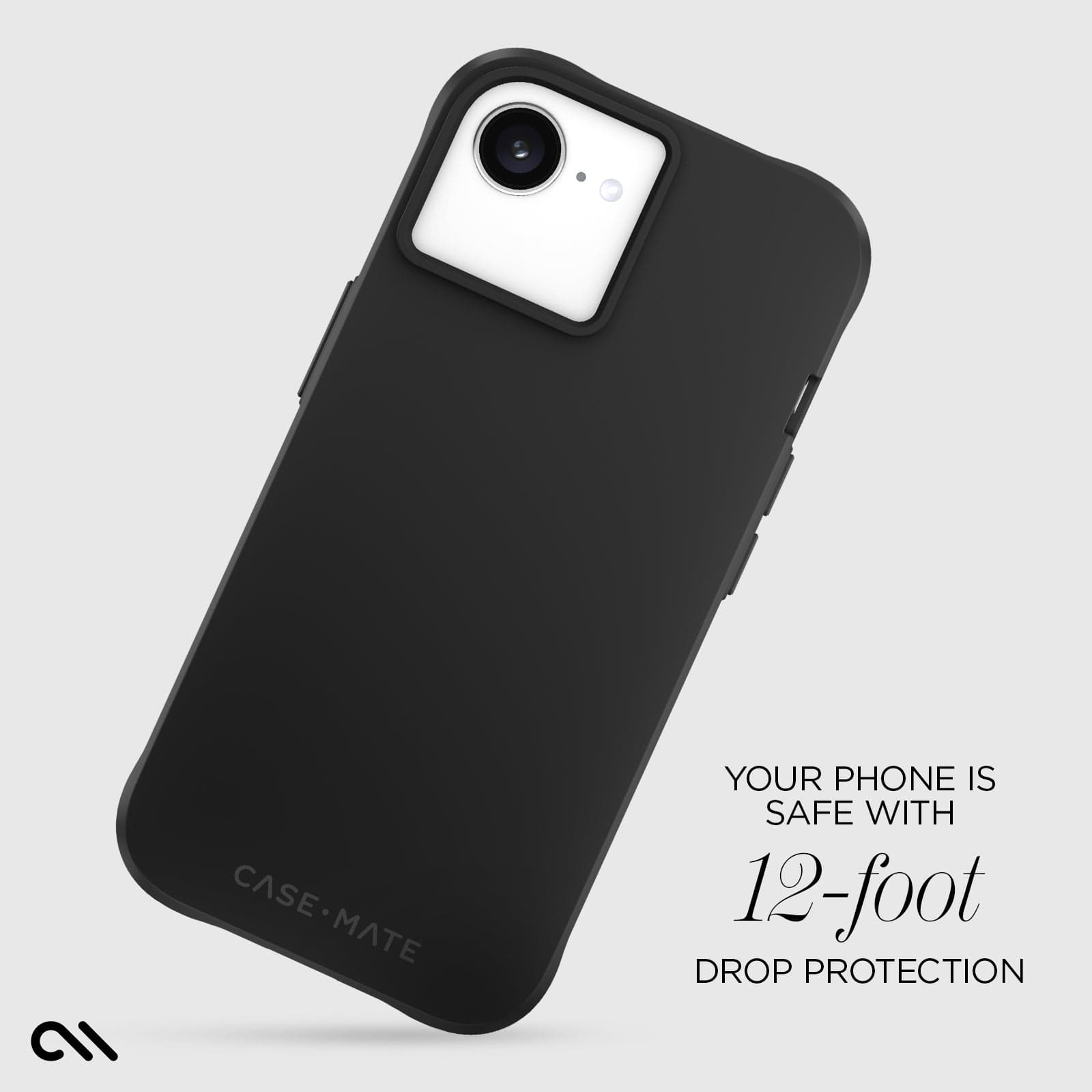 CASE-MATE Phone Cases Tough Black MagSafe coque iPhone 17e/16e noire