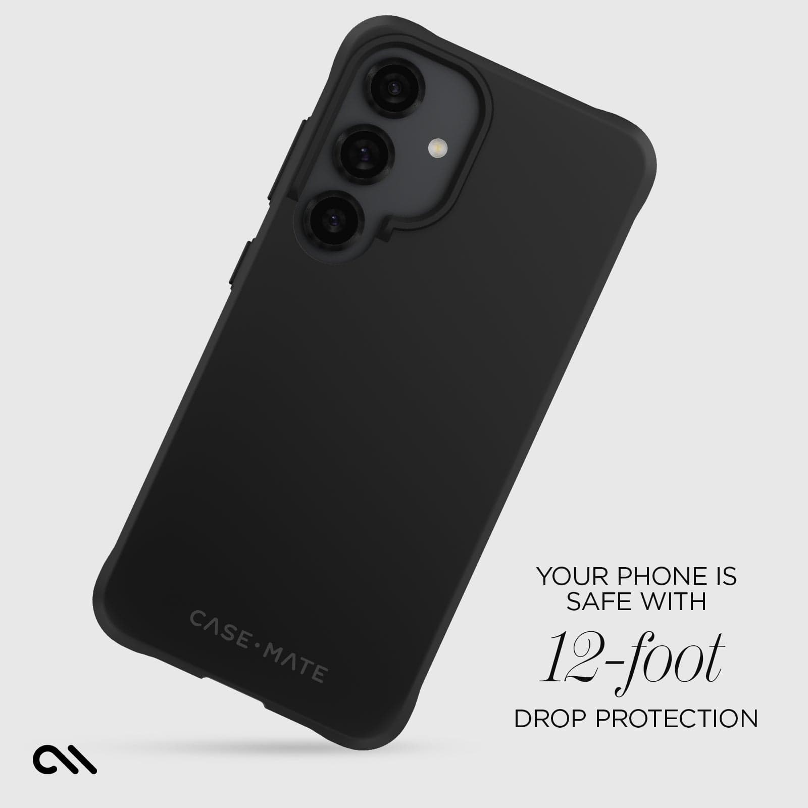 CASE-MATE Phone Cases Tough Black coque Galaxy S25 noire antichoc