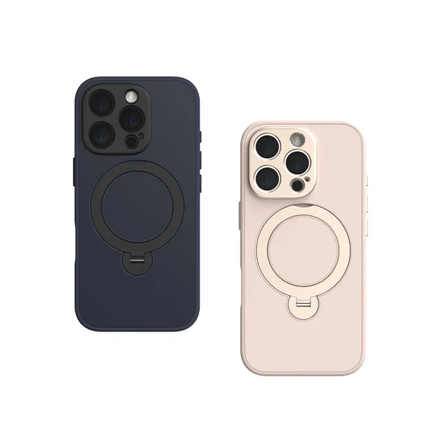 Moshi Cases Kameleon Kickstand coque iPhone 16 Pro bleu nuit MagSafe