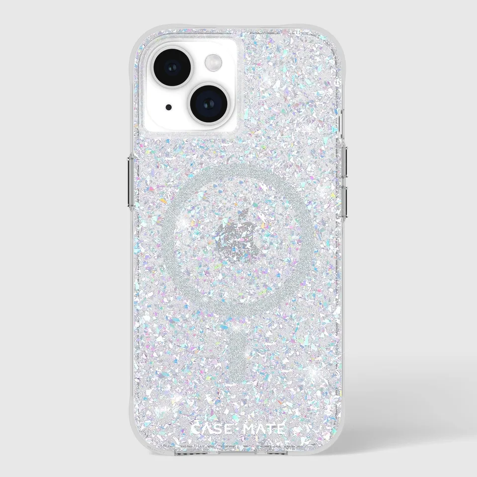 CASE-MATE Phone Cases Twinkle Disco MagSafe coque iPhone 15 pailletée