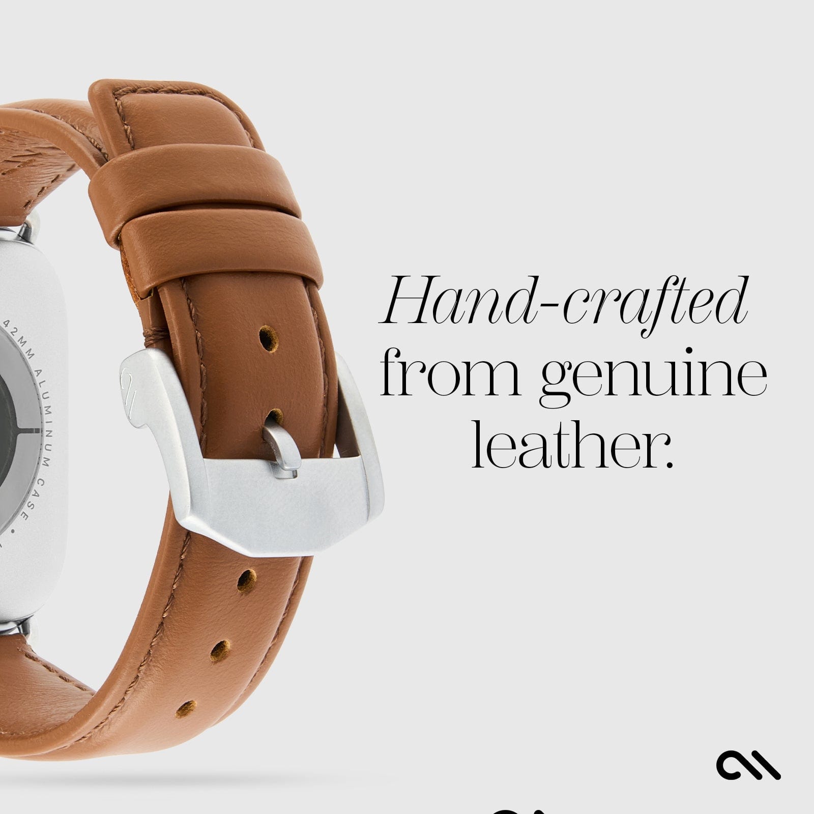 CASE-MATE Apple Watch Bands & Bumpers Signature Leather Band bracelet Apple Watch 39-42 mm cognac cuir