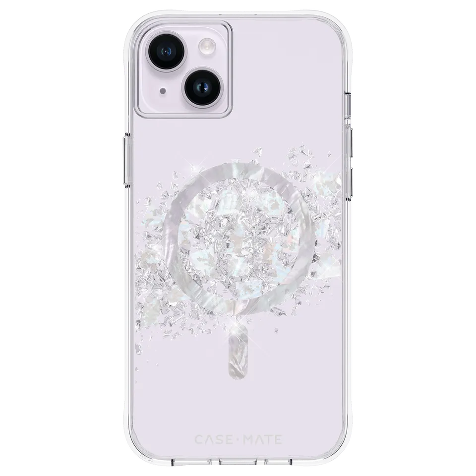 CASE-MATE Phone Cases Touch of Pearl coque iPhone 14 Plus nacre MagSafe