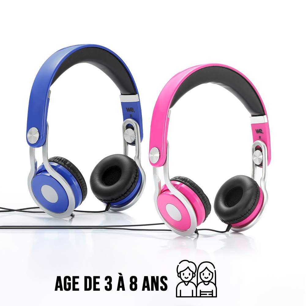 WE WEKIDS casque enfant fille pliable 85 dB