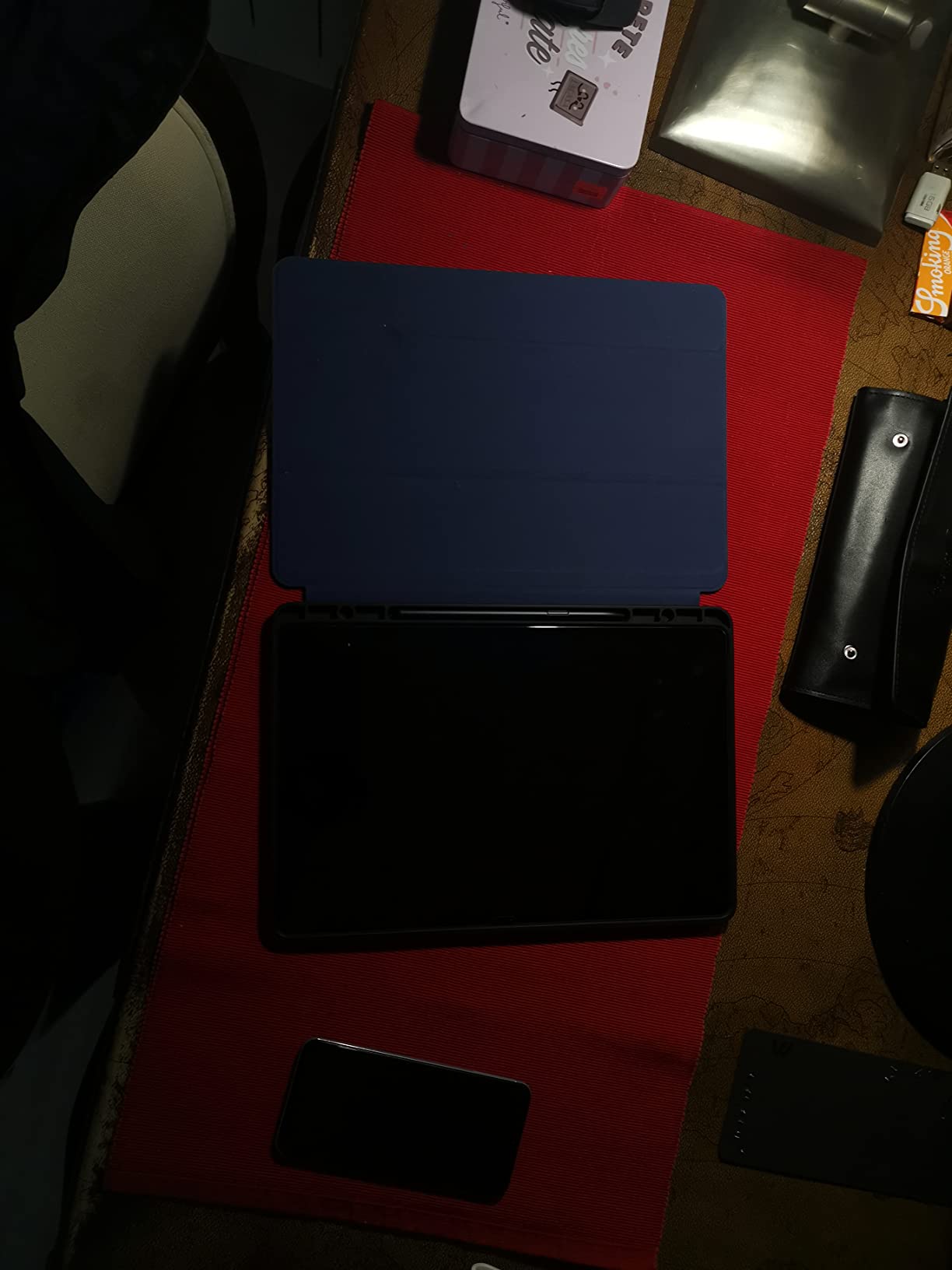 Dux Ducis Domo Series étui Tab S8+ S7 FE S7+ bleu support