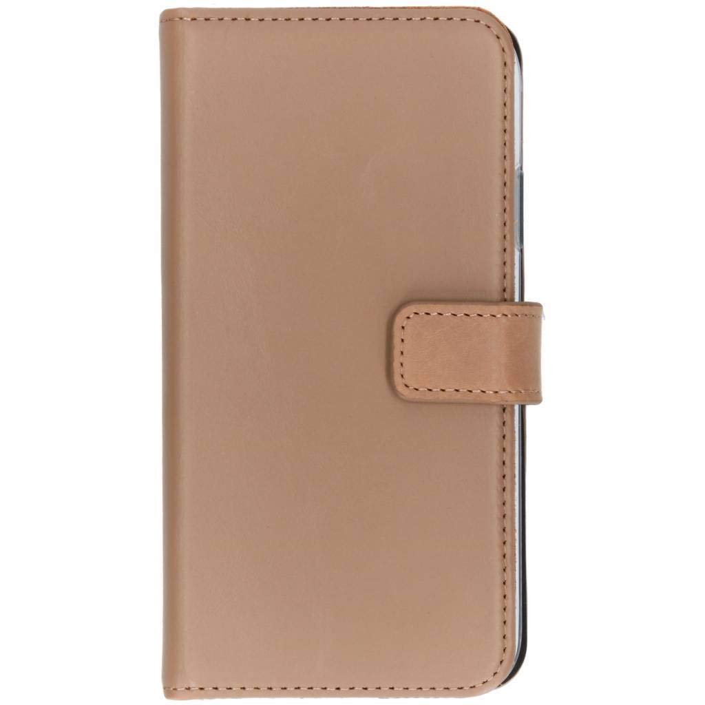 SELENCIA Booktype iPhone XR étui à rabat marron cuir 3 cartes