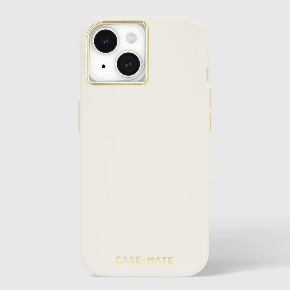 CASE-MATE Phone Cases Silicone coque iPhone 15 beige MagSafe