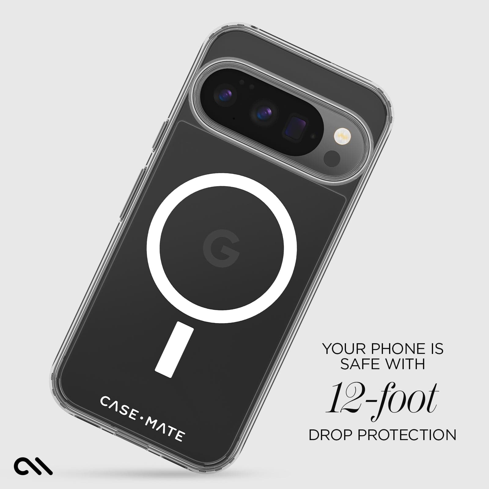 CASE-MATE Phone Cases Tough Clear with Magnet coque Pixel 10 / 10 Pro transparente
