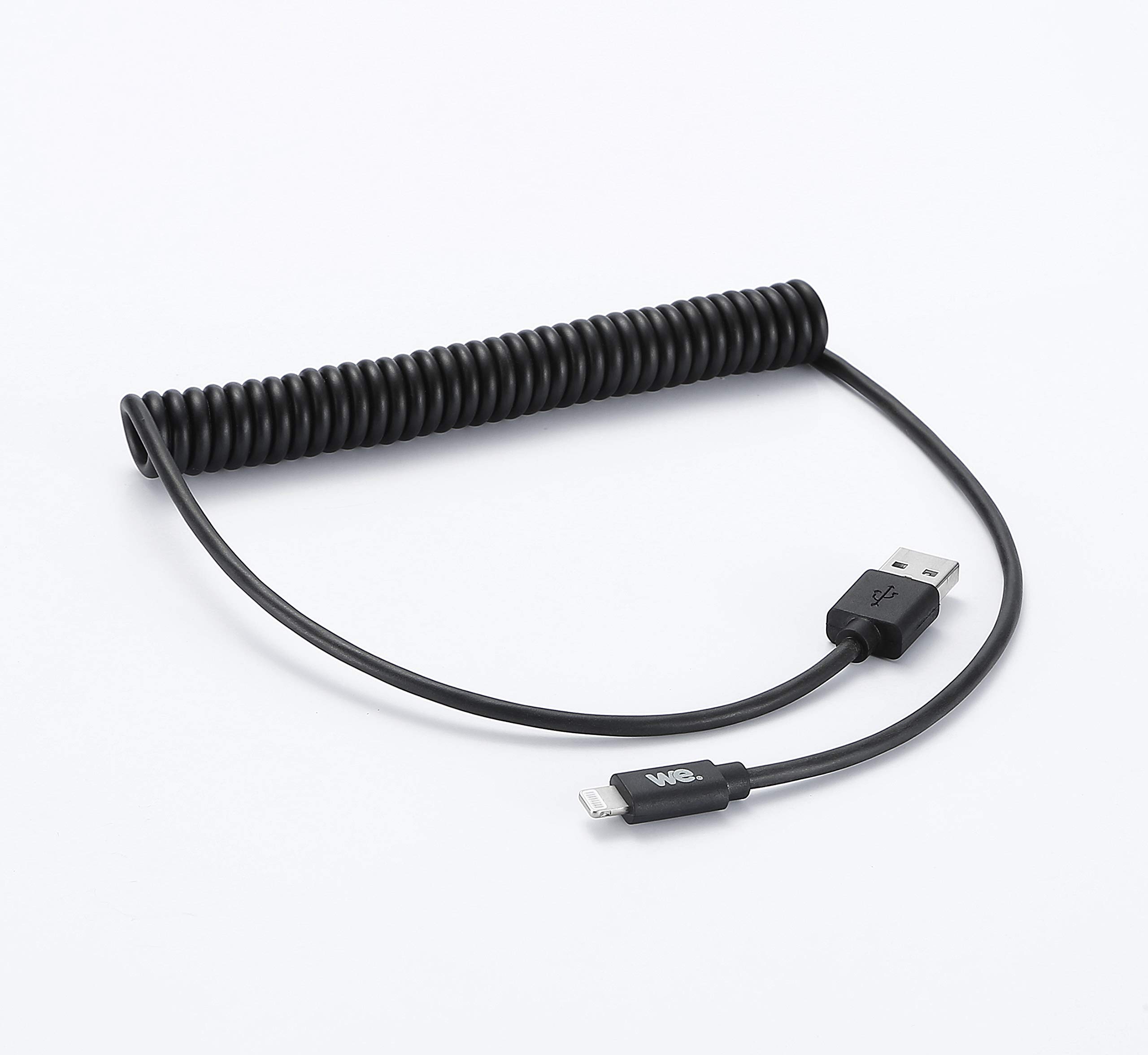 WE Cables câble USB Lightning 2 m noir torsadé
