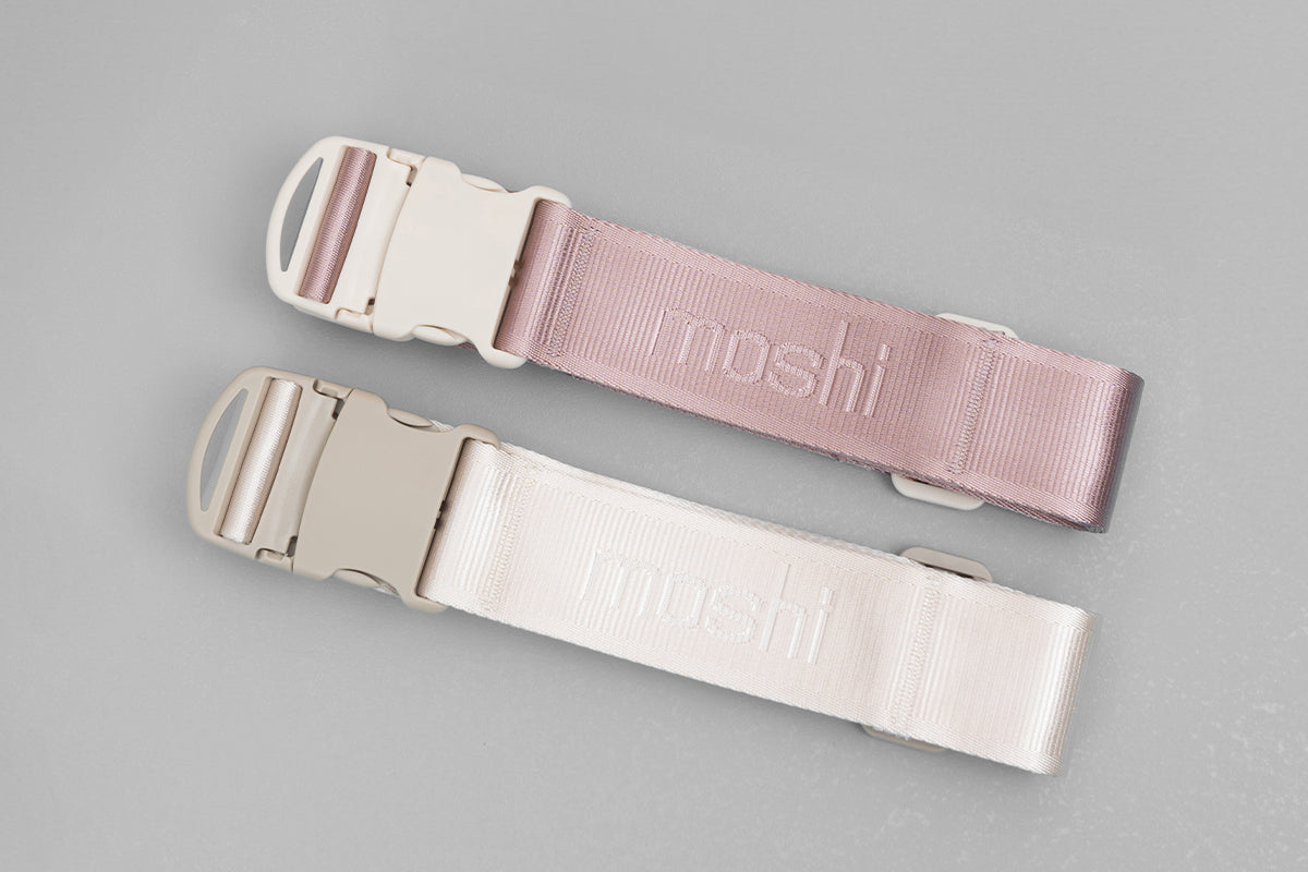 MOSHI Accessories Luggage Strap sangle de valise réglable 20 à 29 pouces Woodrose Mauve
