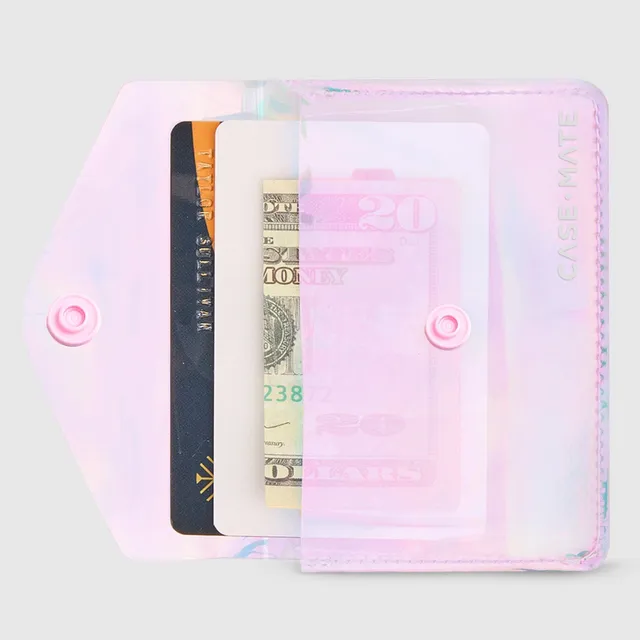 CASE-MATE MagSafe Accessories Soap Bubble® MagSafe Snap Wallet portefeuille irisé