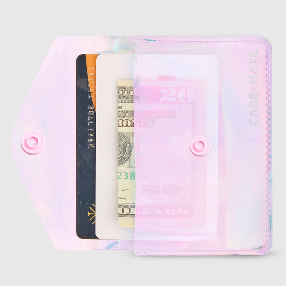 CASE-MATE MagSafe Accessories Soap Bubble® MagSafe Snap Wallet portefeuille irisé