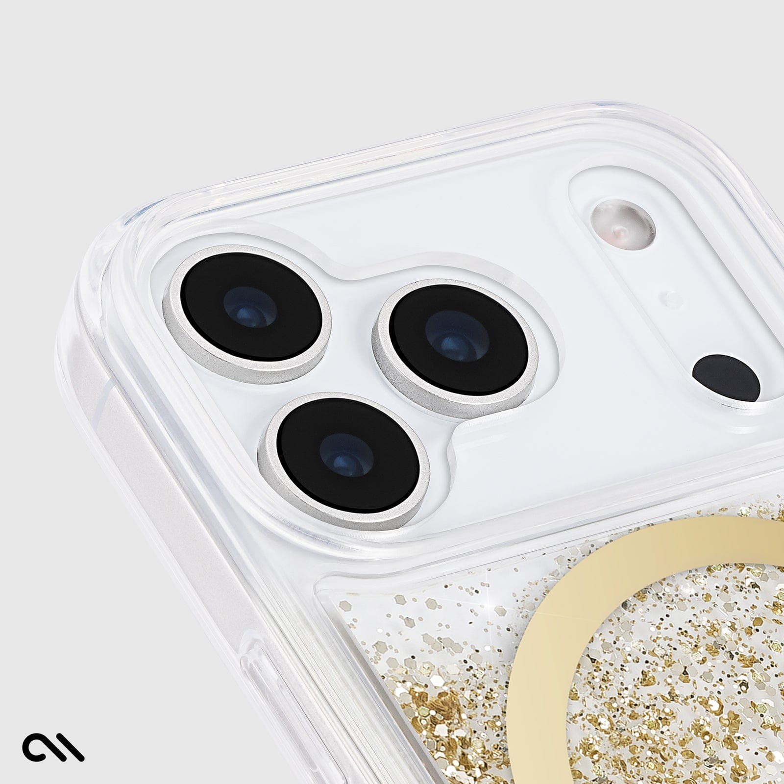 CASE-MATE Waterfall Gold MagSafe coque iPhone 17 Pro dorée