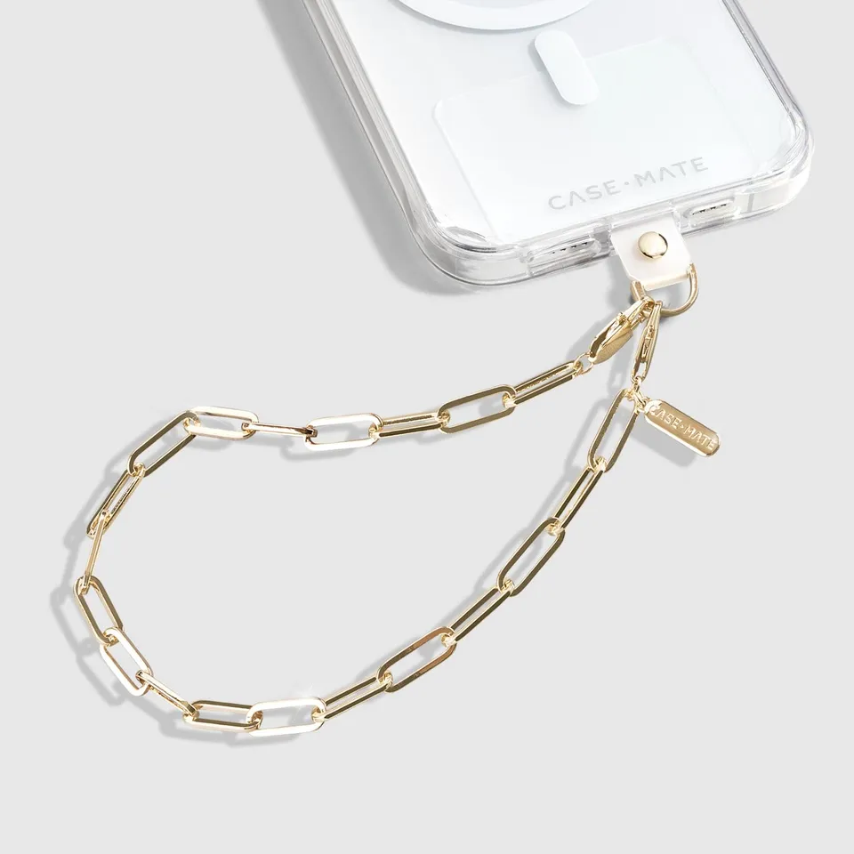 CASE-MATE Phone Accessories Gold Link Chain Phone Charm dragonne téléphone Gold Link