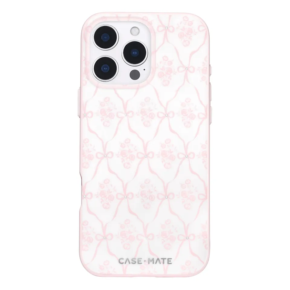 CASE-MATE Phone Cases Ballet Pink Bow coque iPhone 16 Pro Max MagSafe rose
