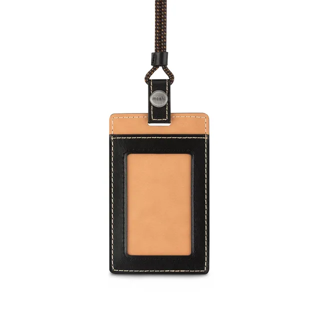 Moshi Card Holders and Keychains ID/Badge Holder porte-badge brun caramel vegan