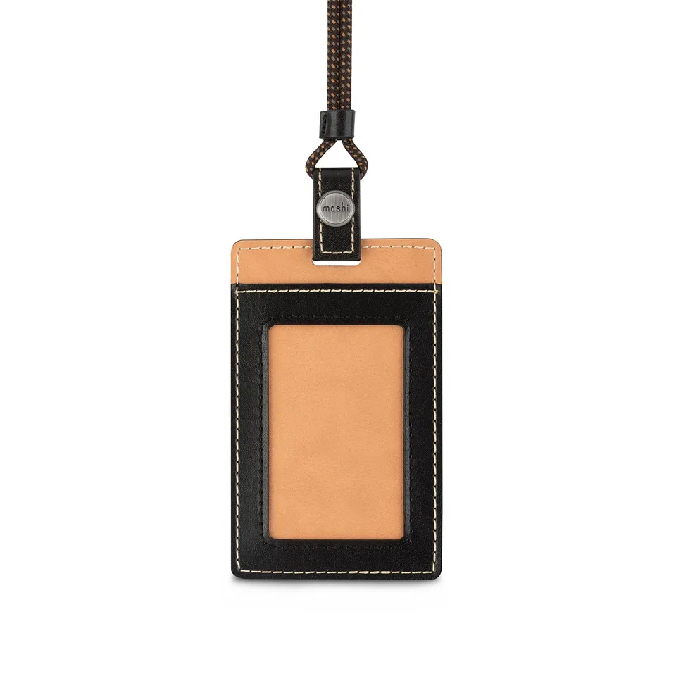 Moshi Card Holders and Keychains ID/Badge Holder porte-badge brun caramel vegan