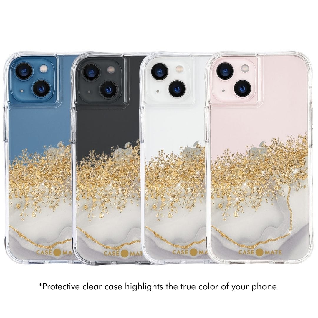 CASE-MATE Karat Marble coque iPhone 13 marbre doré antichoc