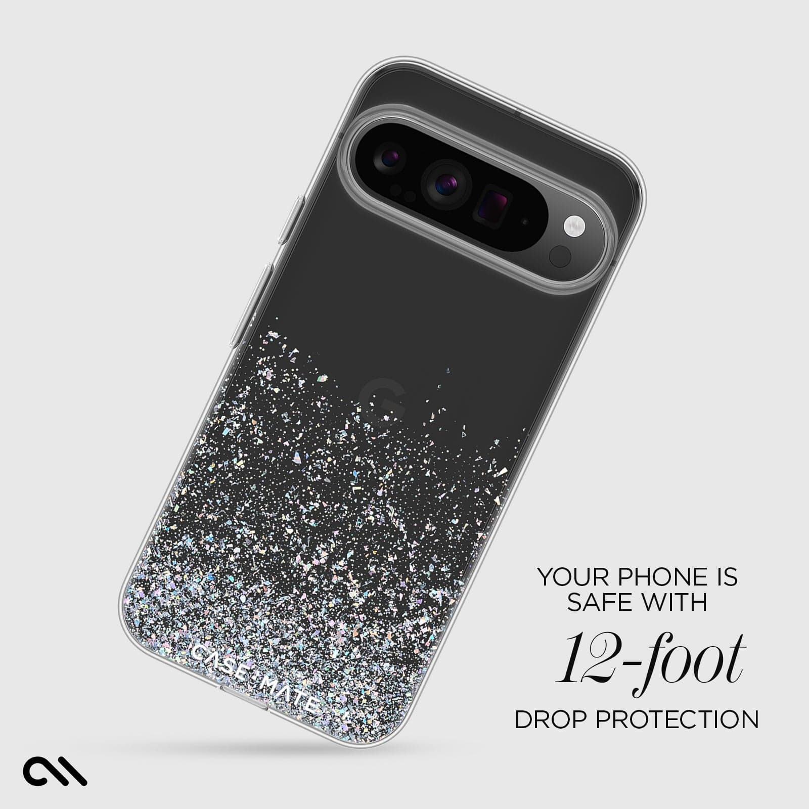CASE-MATE Phone Cases Twinkle Ombre Disco coque Pixel 9 Pro XL paillettes