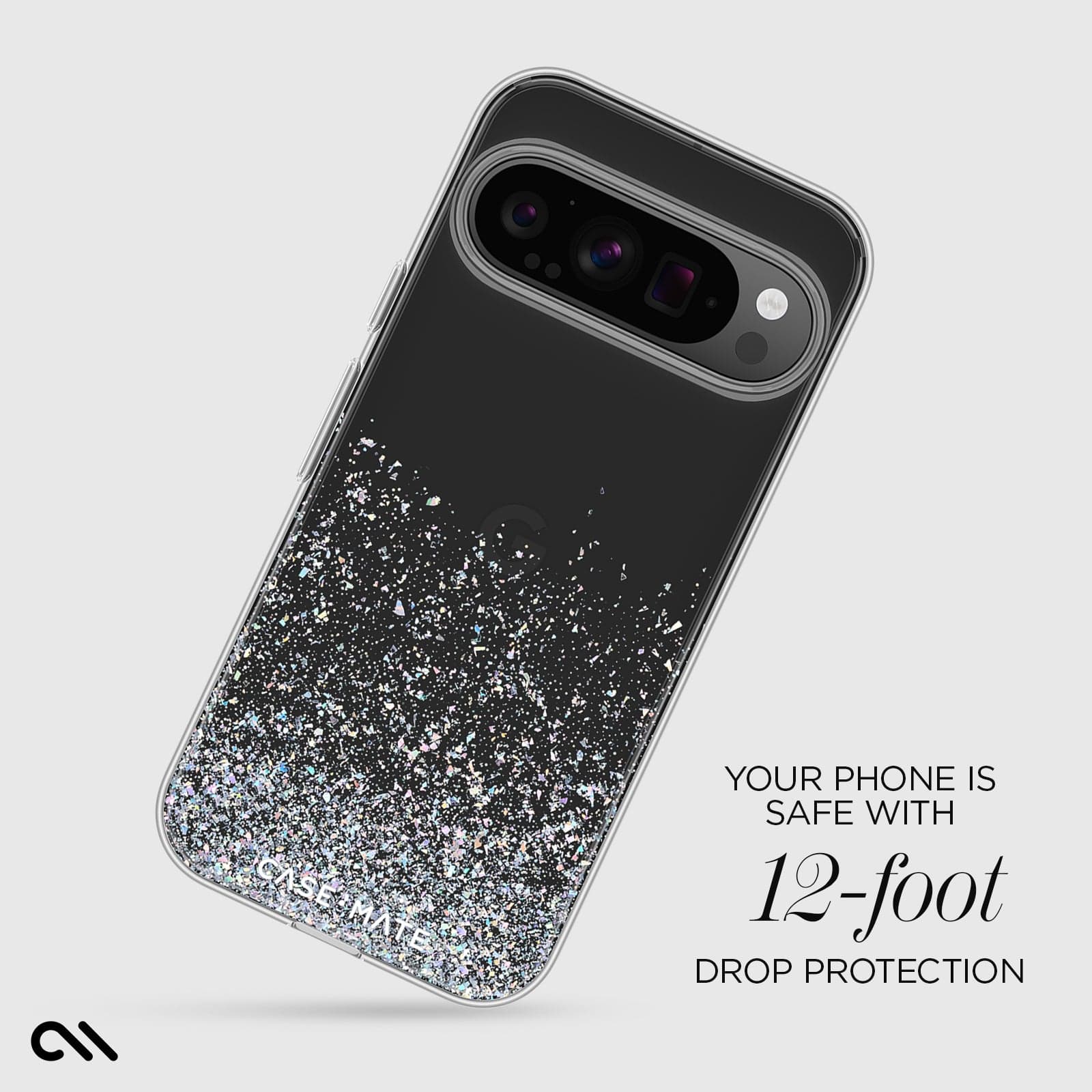CASE-MATE Phone Cases Twinkle Ombre Disco coque Pixel 9 / 9 Pro pailletée