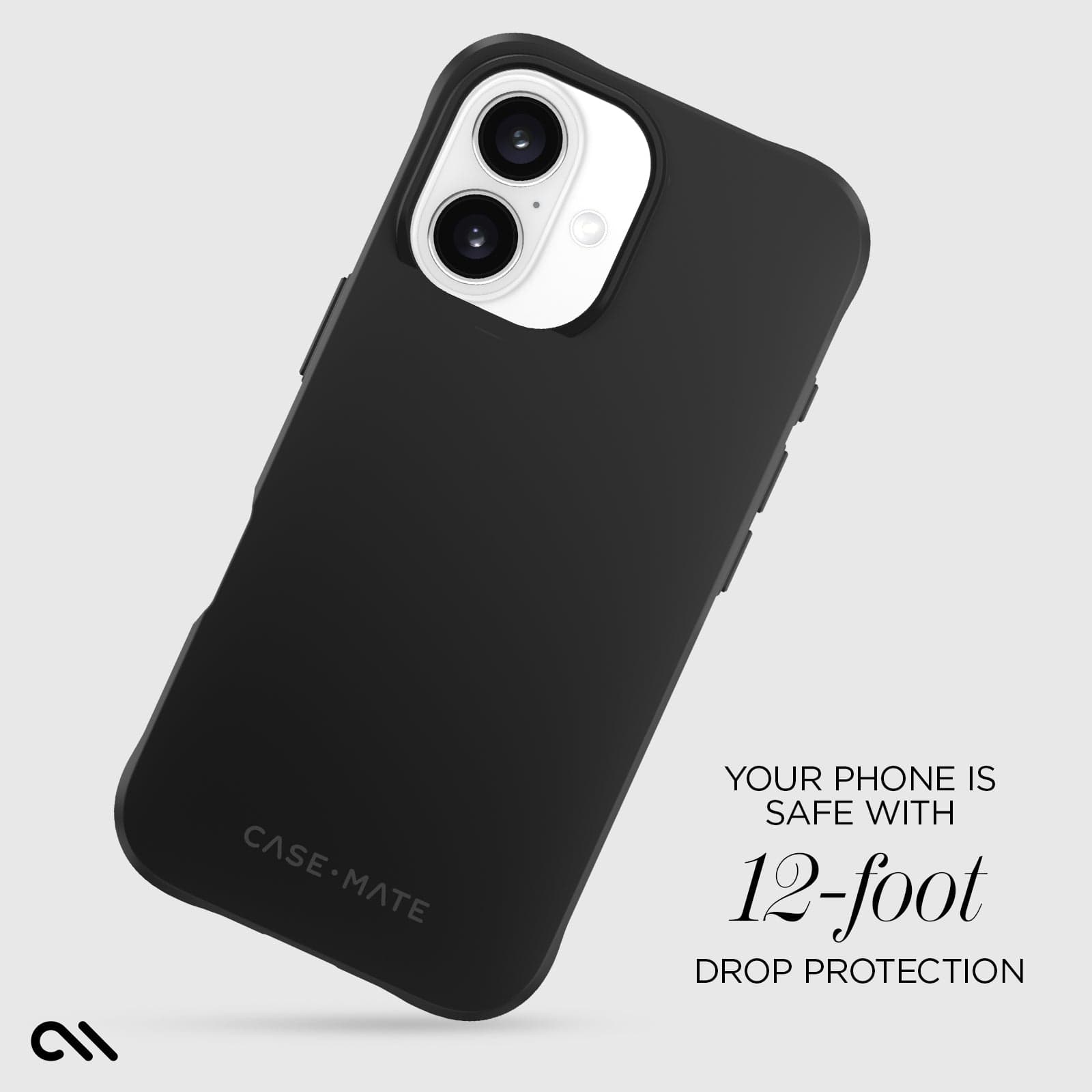 CASE-MATE Phone Cases Tough Black MagSafe coque iPhone 16 noire