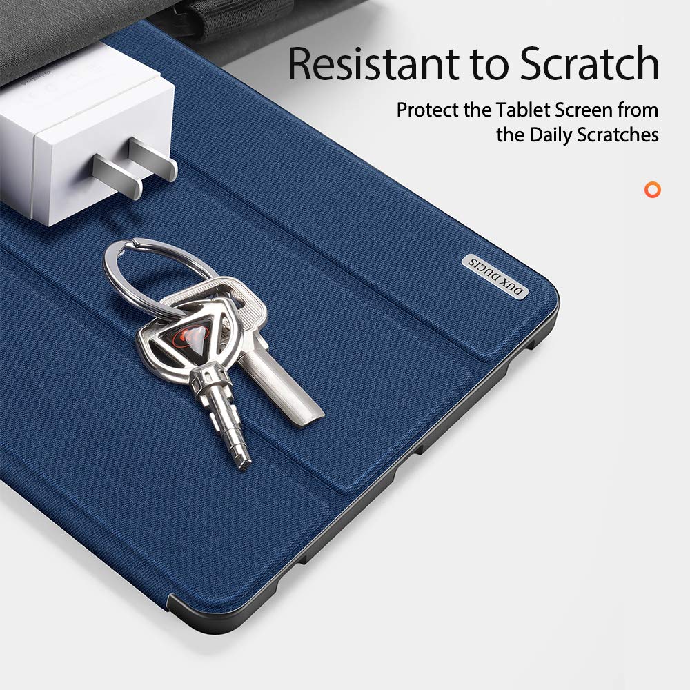Dux Ducis Domo Series étui Tab S8+ S7 FE S7+ bleu support