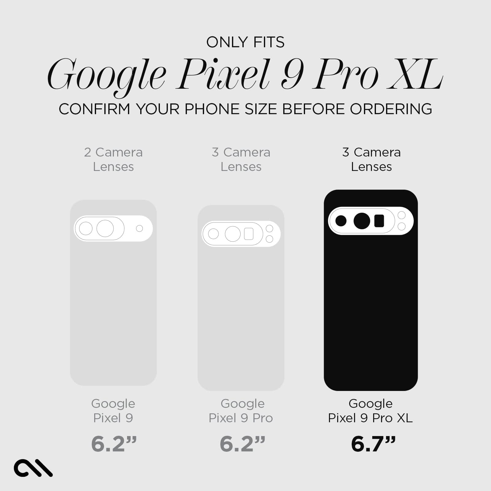 CASE-MATE Phone Cases Signature Clear with Magnet coque Pixel 9 Pro XL transparente magnétique