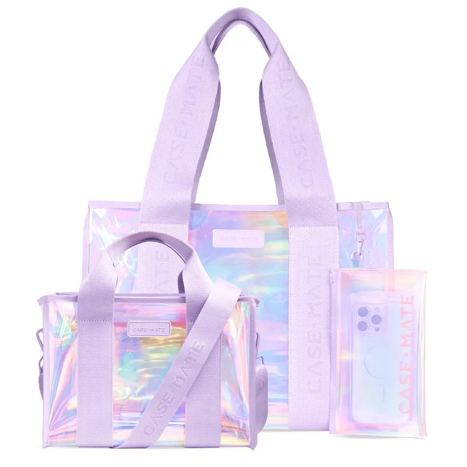 CASE-MATE Bundles The Matching Tote Set sac Jelly Tote et Mini Soap Bubble