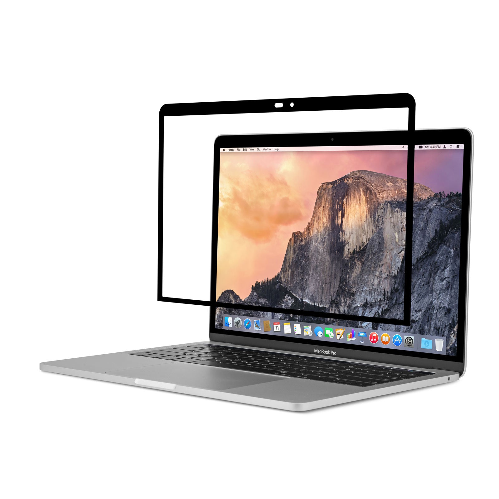 Moshi Screen Protectors iVisor AG Anti-Glare Screen Protector for MacBook protection écran anti-reflet noire Clear/Matte MacBook Air 13 pouces M2 M3 M4 M5