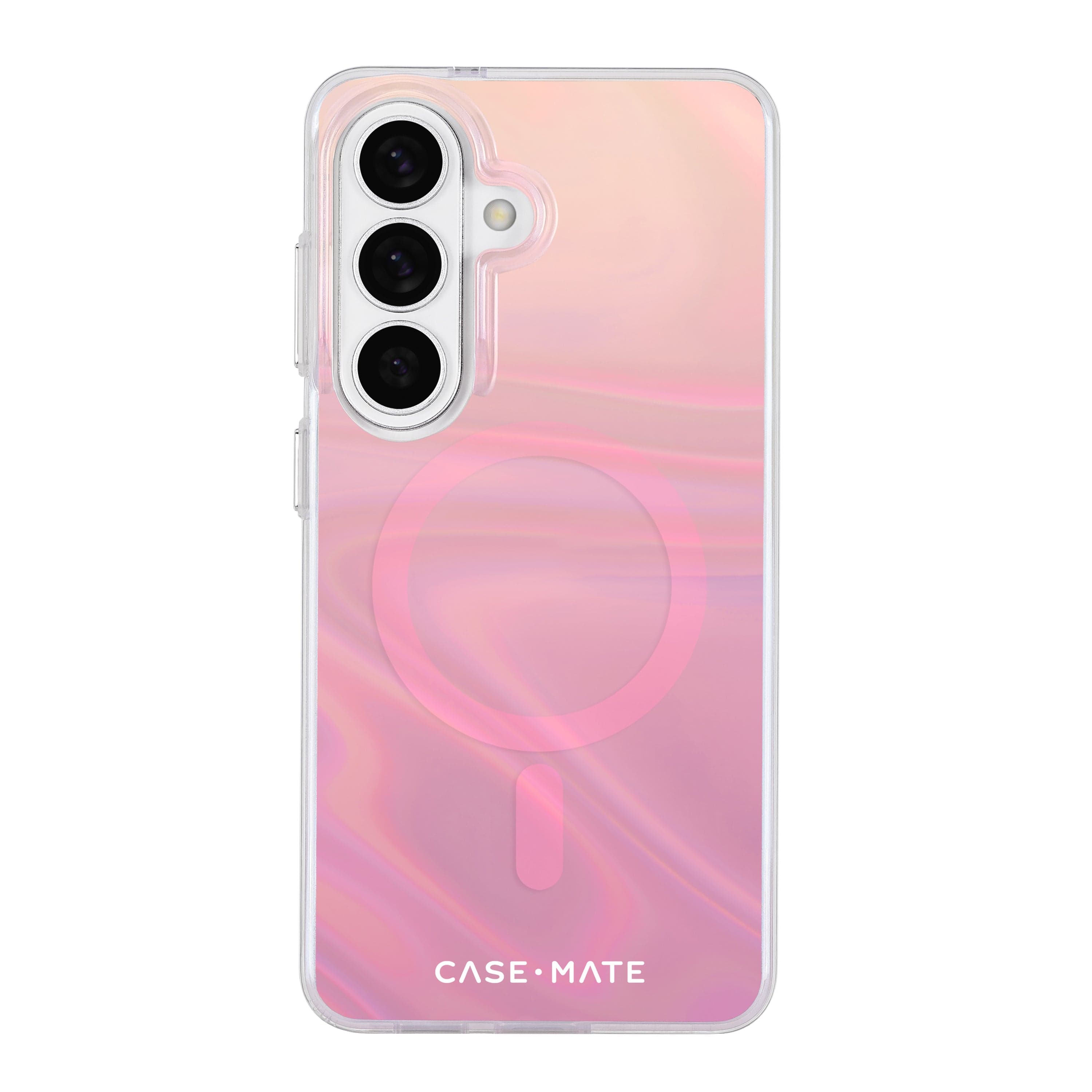 CASE-MATE Phone Cases Peach Soap Bubble avec aimants coque Galaxy S26+ Peach Iridescent, antichute 3,6 m