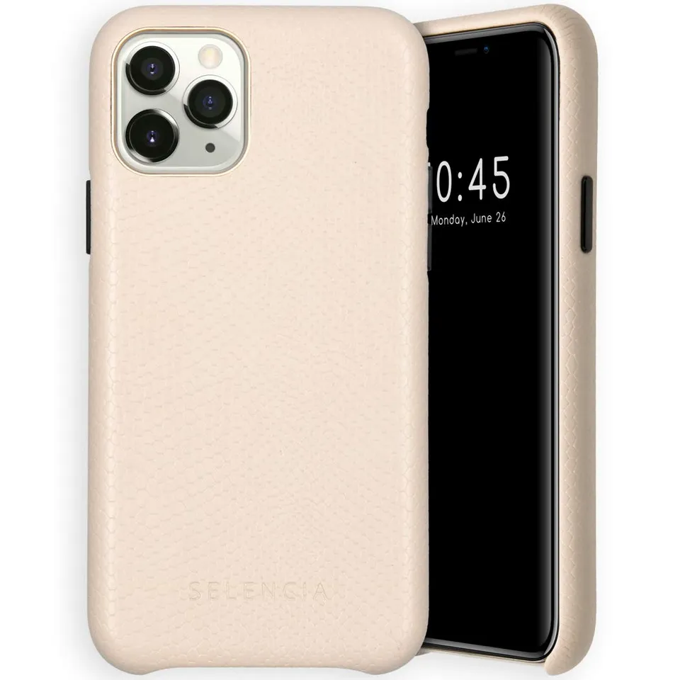 SELENCIA Coque arrière Gaia Snake iPhone 11 Pro blanc serpent Qi