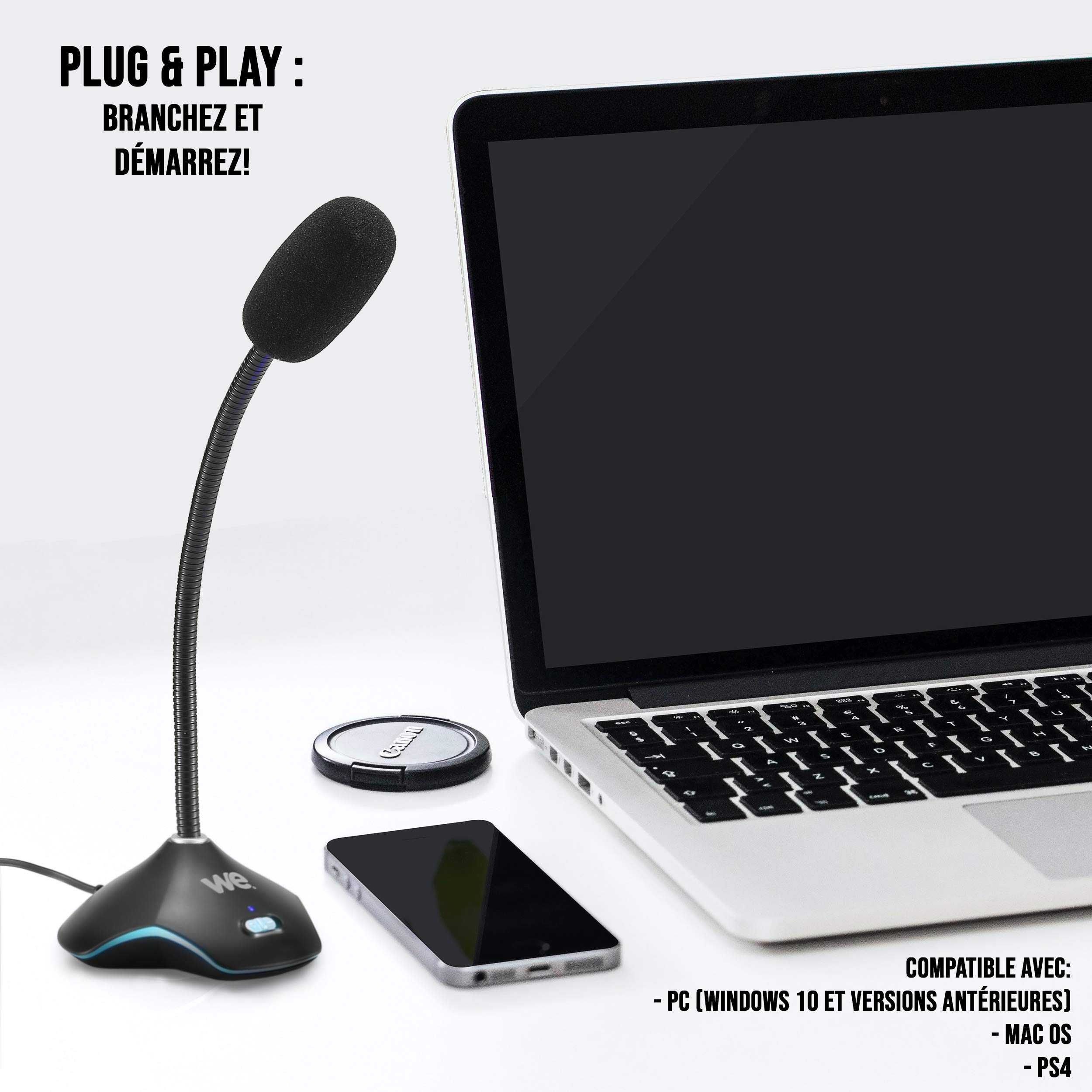 WE GAMIUM WEGMICGAM microphone gaming USB RGB 15 modes