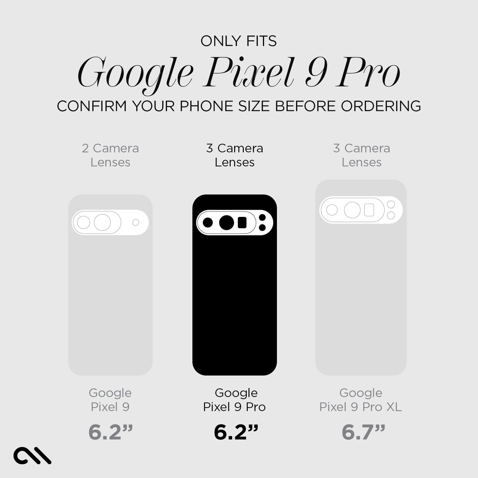 CASE-MATE Lens Protectors Glass Camera Lens Protector Pixel 9 Pro verre transparent