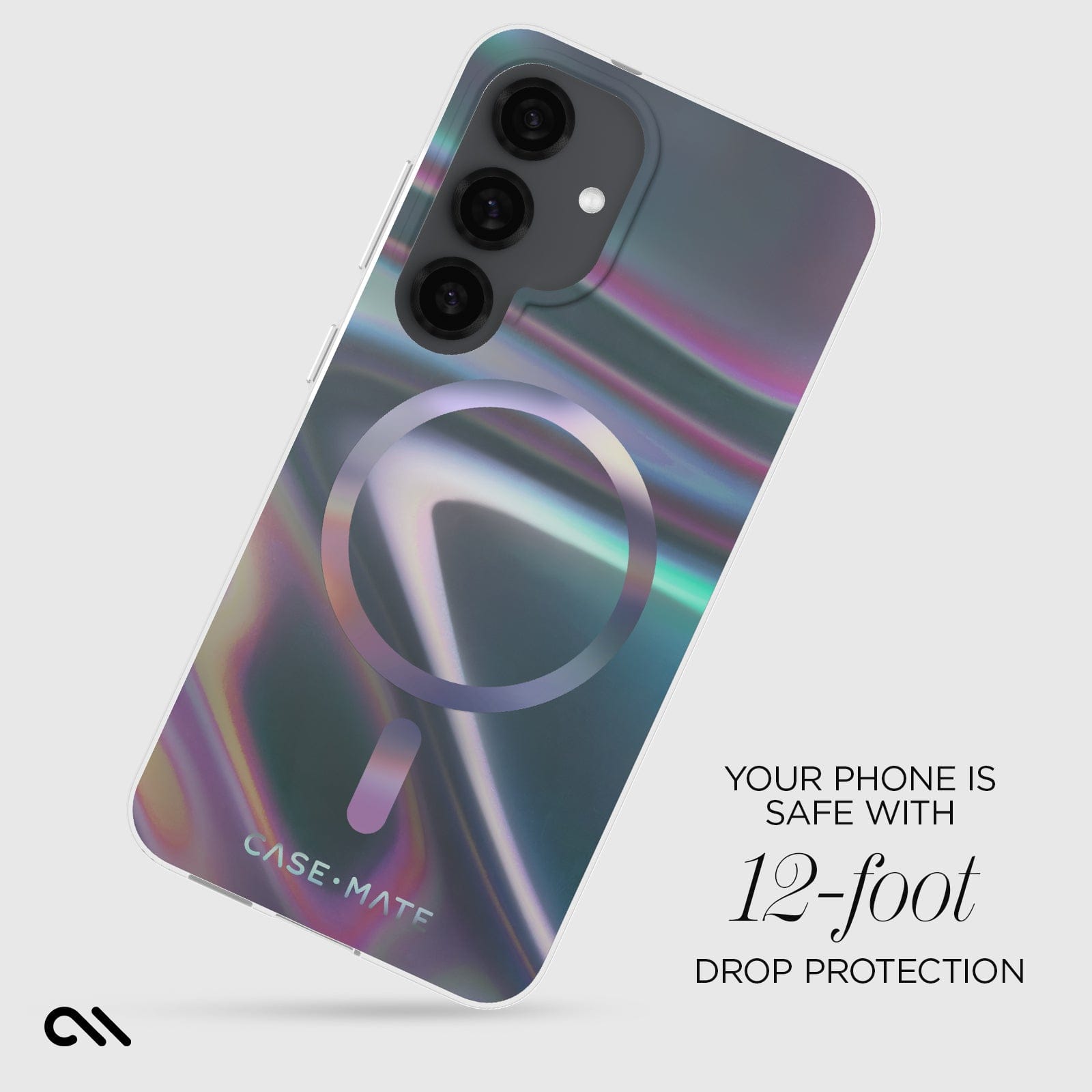 CASE-MATE Phone Cases Soap Bubble avec aimant coque Galaxy S25 irisée anti-chute