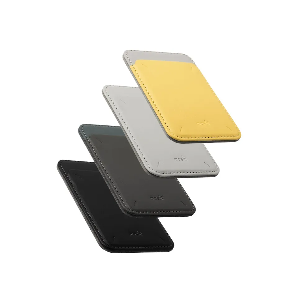 Moshi Wallets Magnetic Slim Wallet (MagSafe & Qi2 Compatible) portefeuille Midnight Black