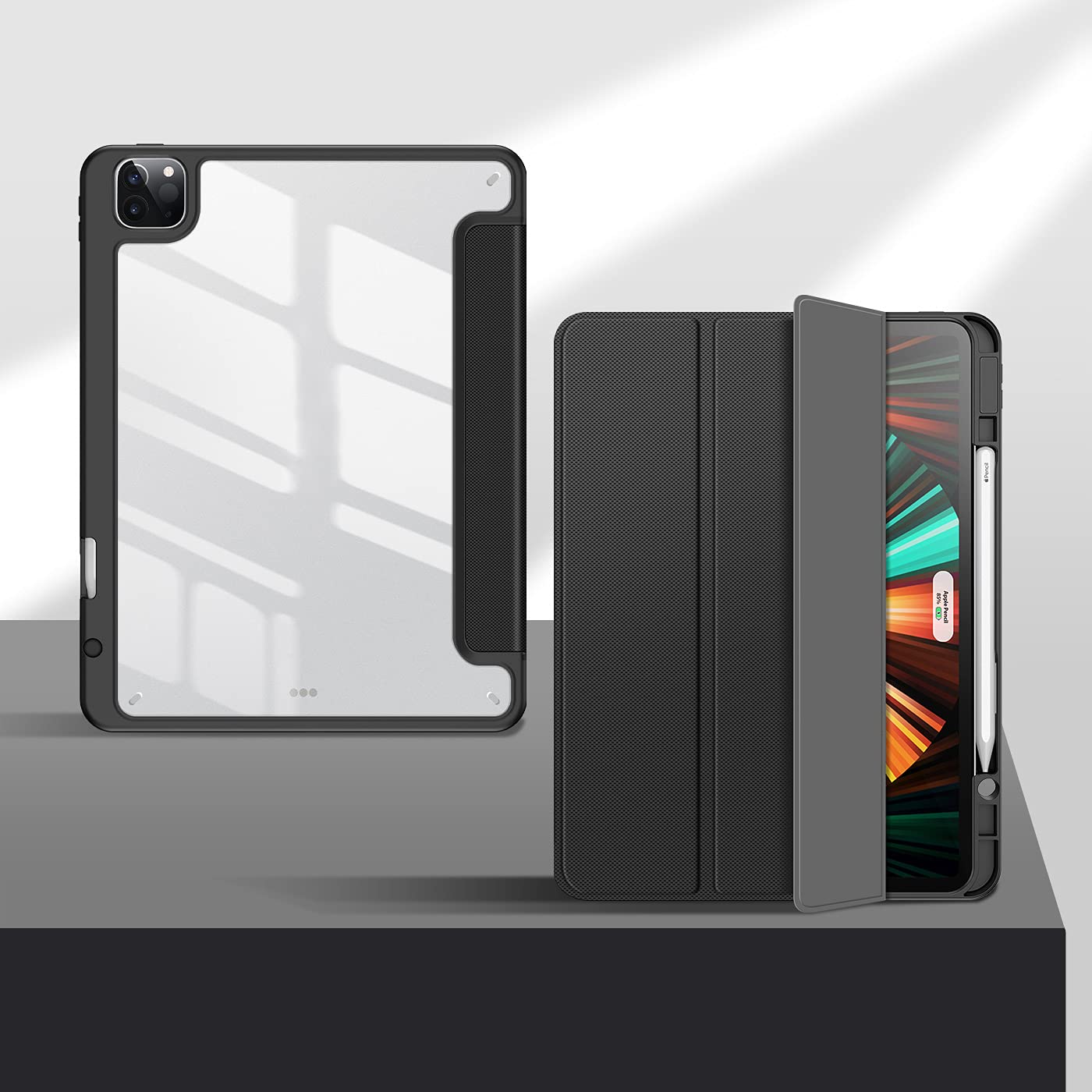 Dux Ducis Magi Series coque iPad Pro 12,9 pouces 2020-2022 noire magnétique