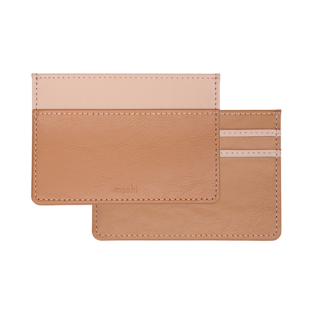 Moshi Card Holders and Keychains Folia Slim Card Holder porte-cartes noir ardoise vegan