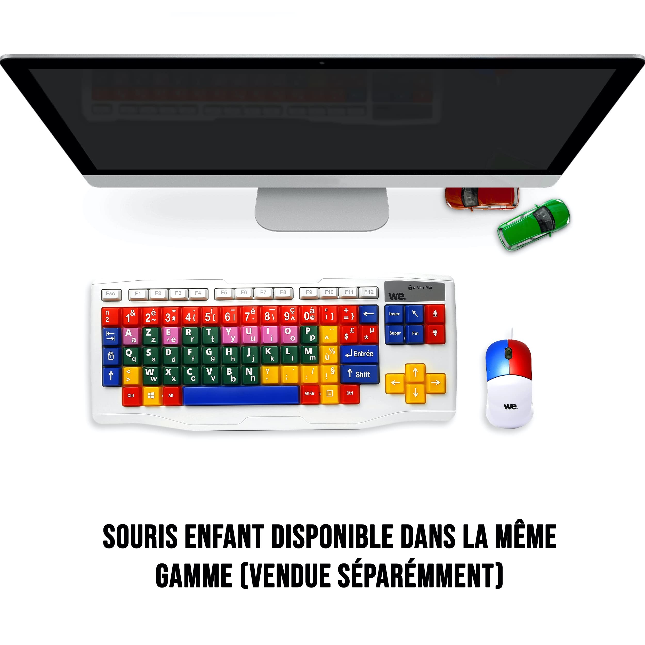 WE Informatique Wekcla clavier AZERTY enfant 84 touches USB