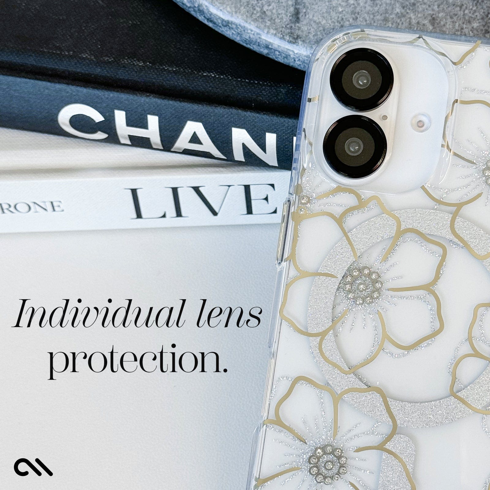 CASE-MATE Lens Protectors Camera Lens Protector protection caméra iPhone 16 noir