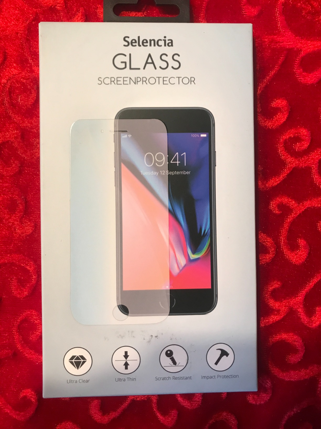 SELENCIA Protection d’écran en verre trempé iPhone 8 Plus 7 Plus transparent