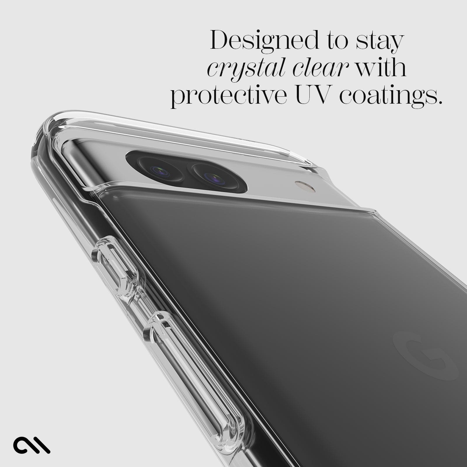 CASE-MATE Signature Clear coque Pixel 8a transparente antichoc