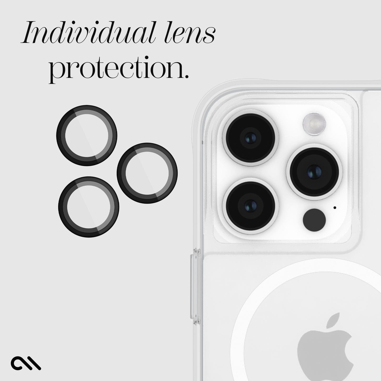 CASE-MATE Lens Protectors Camera Lens Protector protection caméra noire