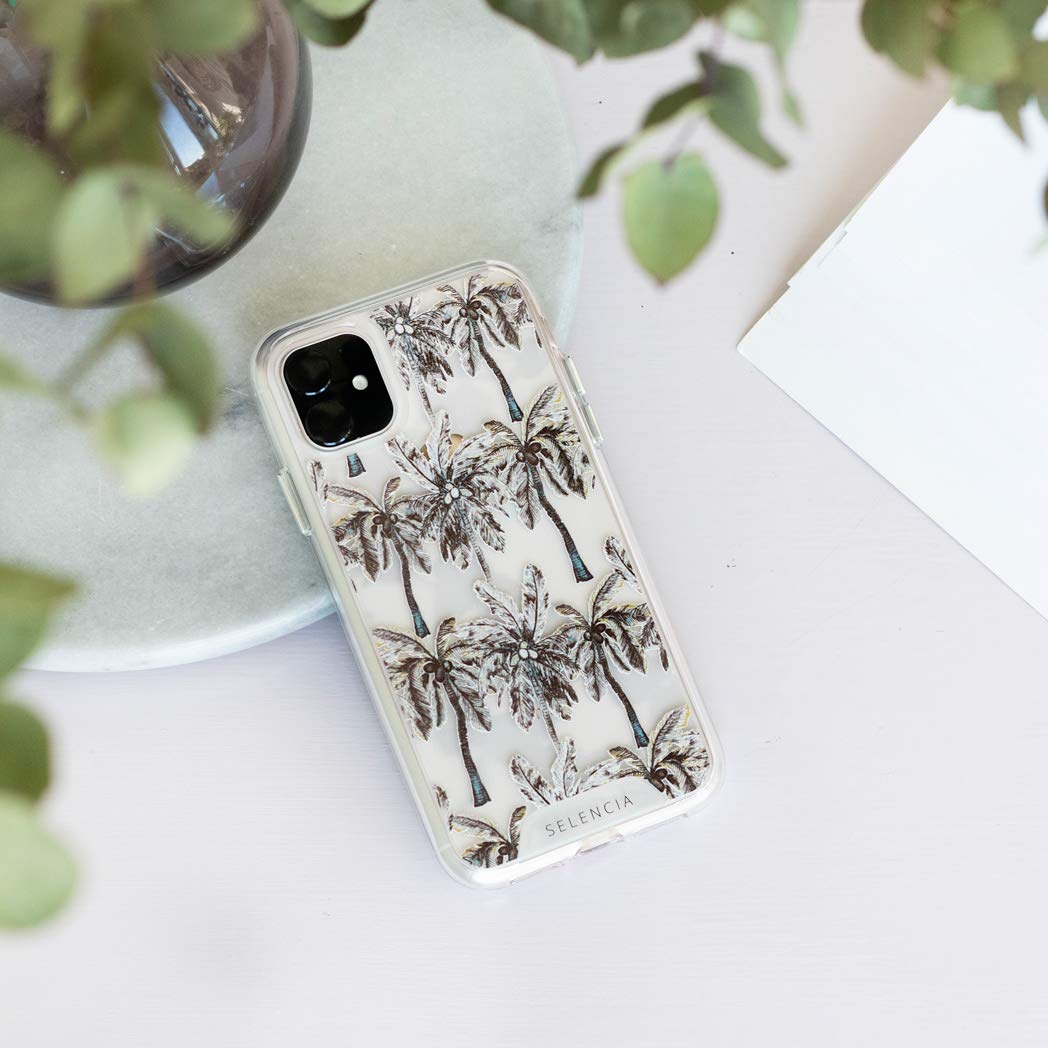 SELENCIA Coque arrière Zarya Feathers Samsung Galaxy A50/A30s Samsung Galaxy S20+ Palmtree antichoc