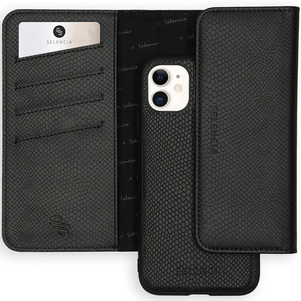 SELENCIA Tierra pochette iPhone 11 avec coque magnétique