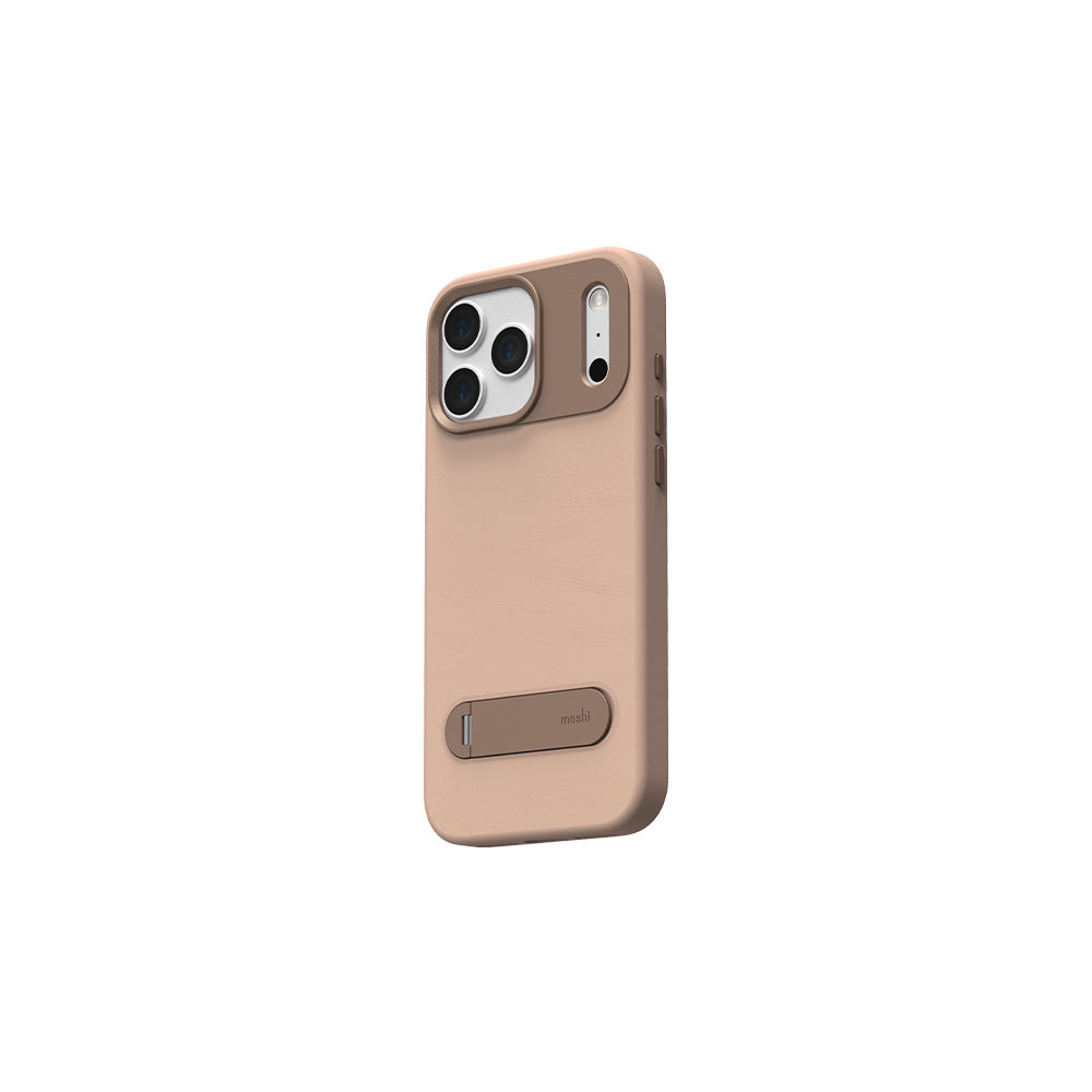 Moshi Cases Kameleon Kickstand coque iPhone 18 Pro béquille brun Milktea
