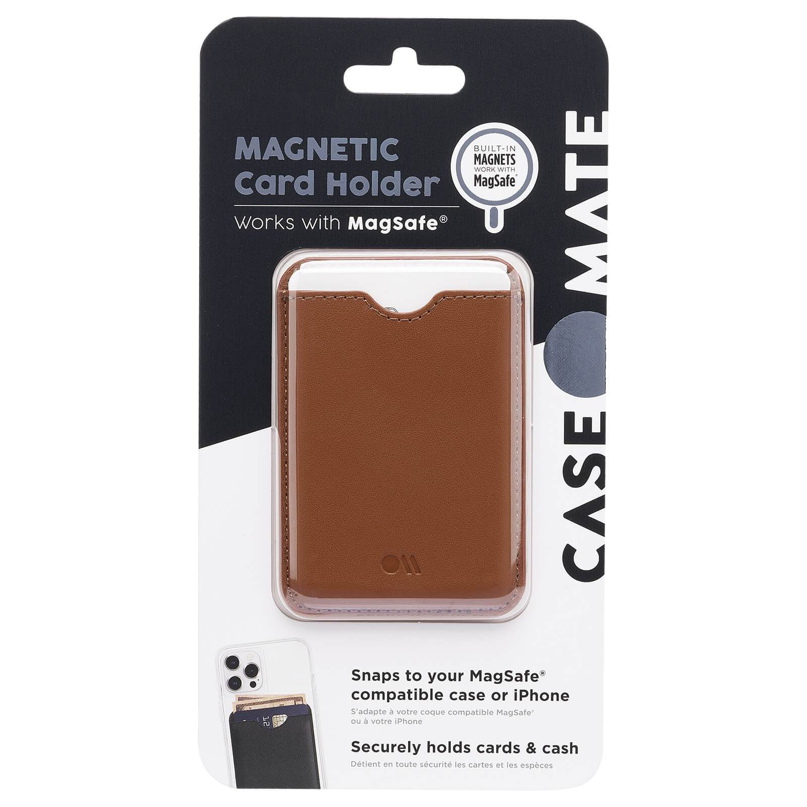 CASE-MATE MagSafe Accessories Cognac Brown MagSafe Wallet portefeuille marron
